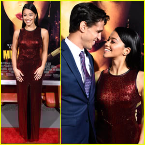 Gina Rodriguez & Fiance Joe LoCicero Step Out for the 'Miss Bala' Premiere!