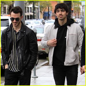 Joe Jonas Hangs Out with Brother Kevin in Beverly Hills