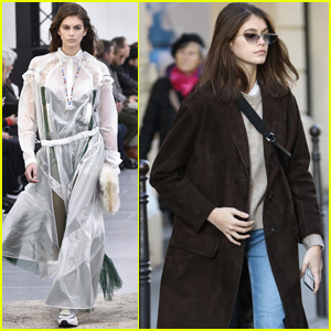 Kaia Gerber Stops By Chanel Headquarters in Paris!