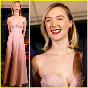 Saoirse Ronan Sports Elegant Pink Dress at 'Mary Queen of Scots' Scotland Premiere