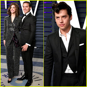 Cole and Dylan Sprouse Suits Vanity Fair Oscars Afterparty