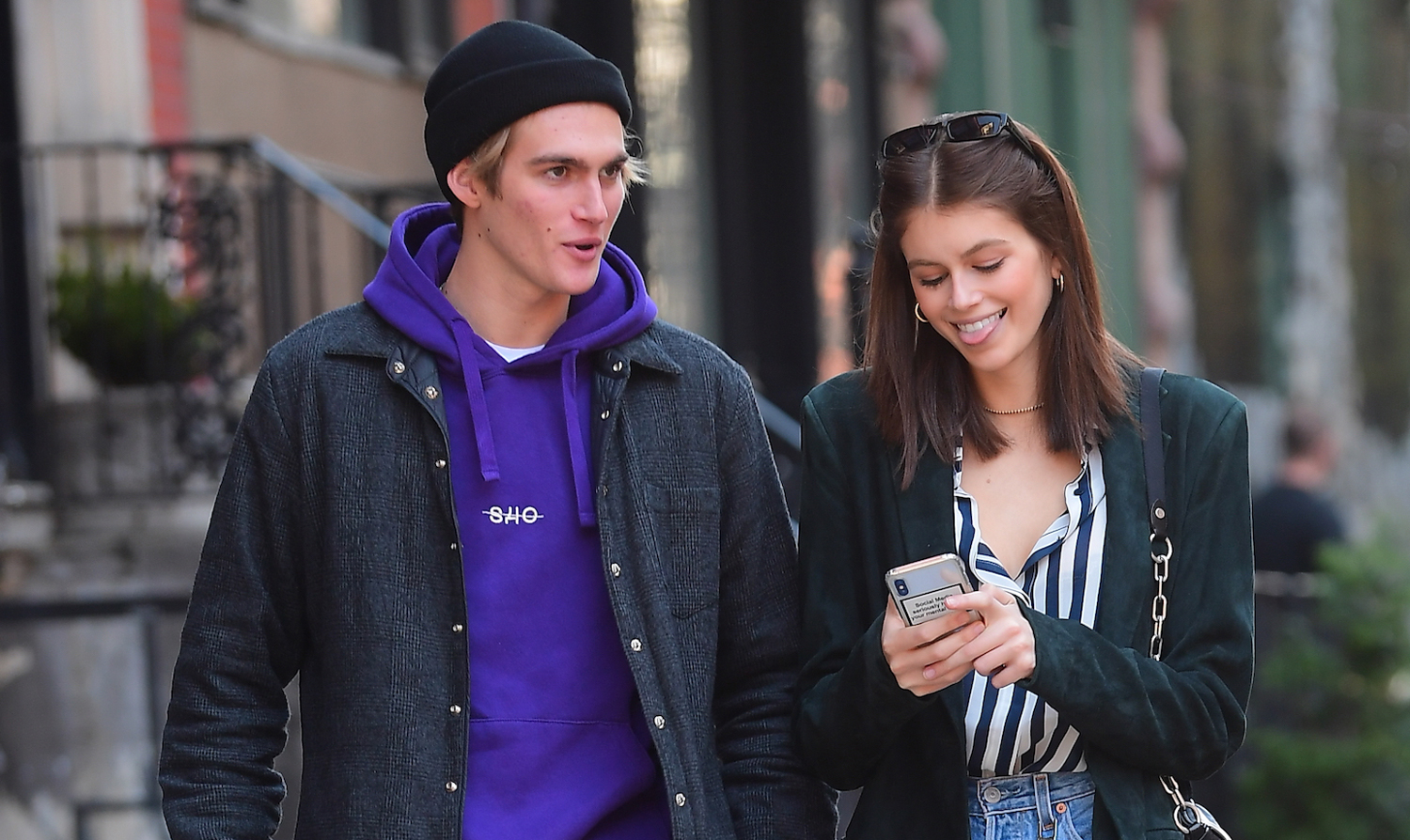 Kaia Gerber Spends Time with Brother Presley in NYC | Kaia Gerber