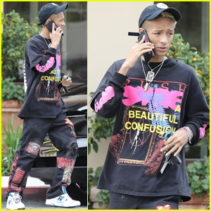 Jaden Smith Hits the Red Carpet With an Iguana, Blond Eyebrows and  Distressed Dad Shoes