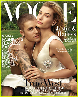 Justin Bieber Embraces Wife Hailey on 'Vogue' Cover!