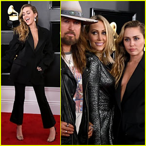 Miley Cyrus' Parents Join Her at Grammys 2019!
