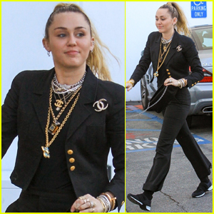 Miley Cyrus Suits Up While Shopping in L.A.