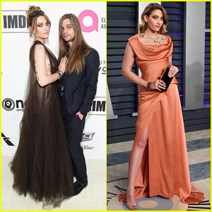 Paris Jackson & Gabriel Glenn Couple Up at Elton John's Oscars Viewing Party!