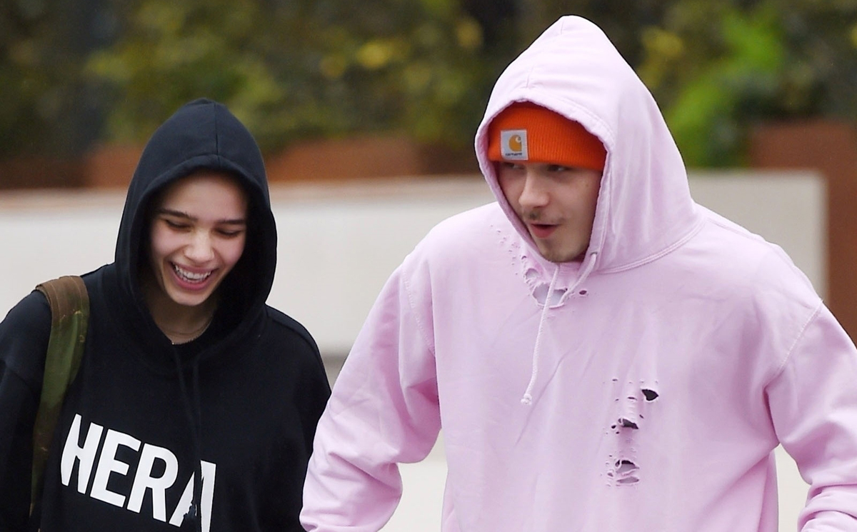 Brooklyn Beckham Holds Hands with Girlfriend Hana Cross After Workout