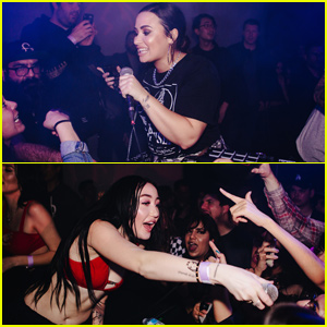 Demi Lovato & Noah Cyrus Rock Out at Emo Nite