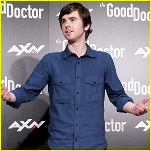 Freddie Highmore Strikes a Pose at 'The Good Doctor' Photocall