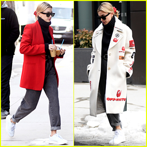 Hailey Bieber is taking over the Big Apple, arriving at the NBC studios  wearing an oversized blazer with exaggerated shoulders and a…