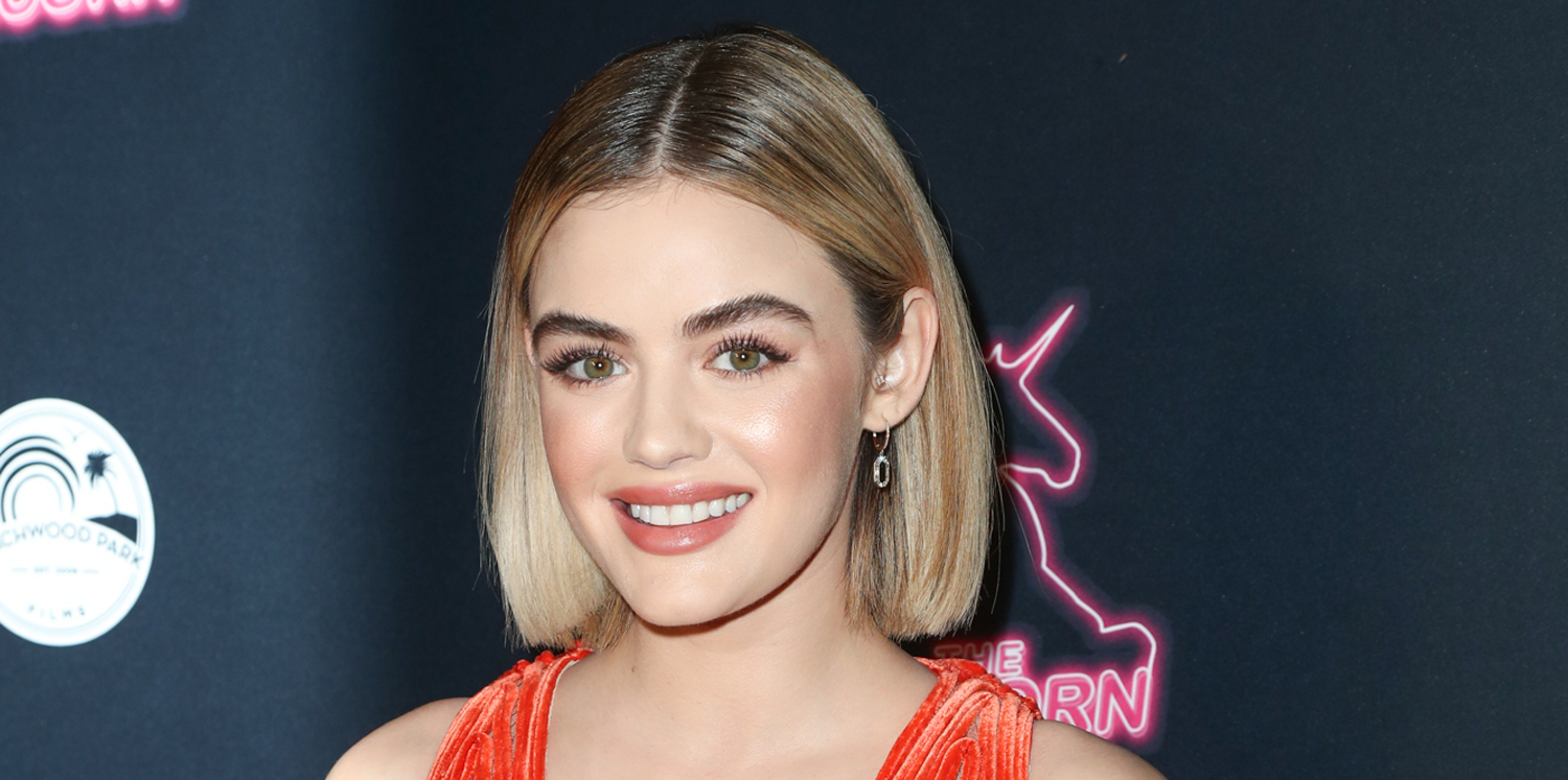 Lucy Hale Debuts Brunette Bob Haircut See The Pics Lucy Hale Just Jared Jr 