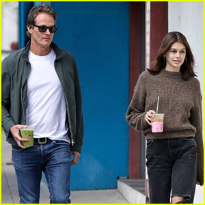 Kaia Gerber Goes Out for Matcha Date with Dad Rande