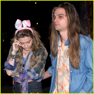 Paris Jackson Sports Bunny Ears for Night Out with Boyfriend Gabriel Glenn