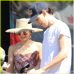 Vanessa Hudgens Rocks Bandana Top While Out With Austin Butler