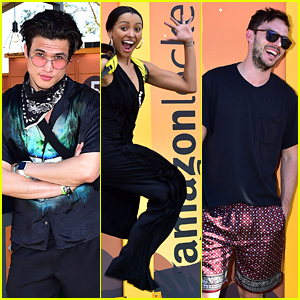 Charles Melton, Kat Graham, & Nicholas Hoult Gear Up for Coachella With Amazon