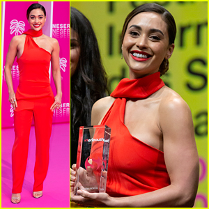 Lindsey Morgan Wows in Red at Cannes International Series Festival 2019