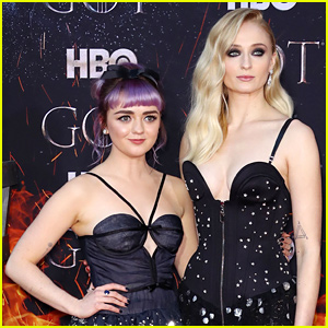 Sophie Turner & Maisie Williams Rock Bedazzled Dresses at 'Game of Thrones' Premiere