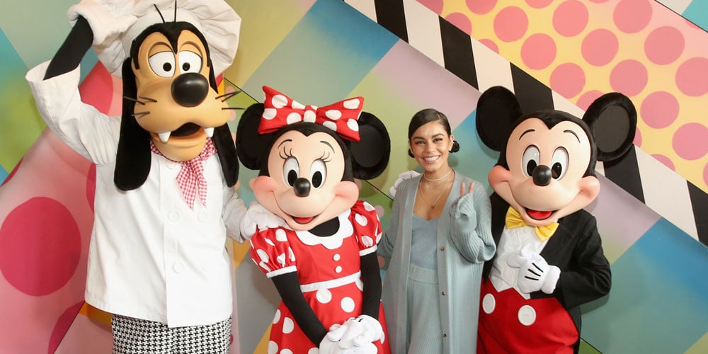 Vanessa Hudgens Has Epic Day With Mickey Mouse While Opening New Black ...