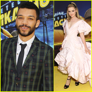 Justice Smith Joins Kathryn Newton at 'Detective Pikachu' NYC Premiere!