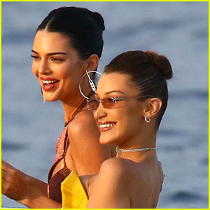 Kendall Jenner & Bella Hadid Swap Bikinis For Formal Wear