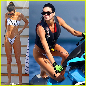 Kendall Jenner Relaxes On a Private Yacht in Monaco