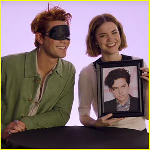 KJ Apa Kisses Cole Sprouse's Picture While Playing 'Kiss & Tell' with Maia Mitchell