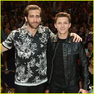 Tom Holland & Jake Gyllenhaal Promote 'Spider-Man: Far From Home' in Mexico