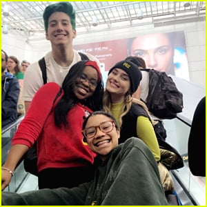 Meg Donnelly & Milo Manheim Hang with 'Zombies 2' Co-stars in Toronto