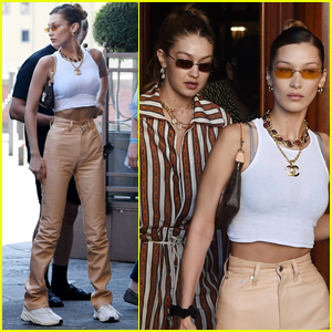 Bella Hadid Bares Her Abs Shopping with Gigi in Italy | Bella Hadid ...