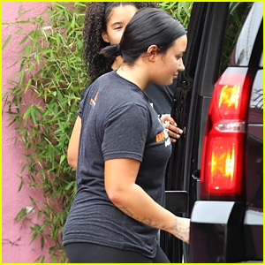 Demi Lovato Wears 'I Am Unbreakable' T-Shirt for Workout Sesh