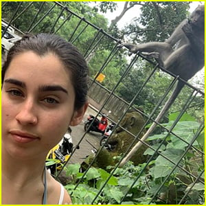Lauren Jauregui Visits a Monkey Forest in Bali!