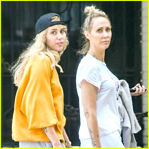 Miley Cyrus Takes A Walk With Mom Tish After Cake Drama on Instagram