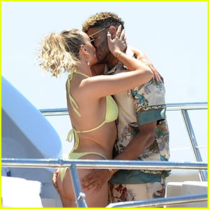 Perrie Edwards & Boyfriend Alex Oxlade Chamberlain Share Cute Kisses on a Yacht