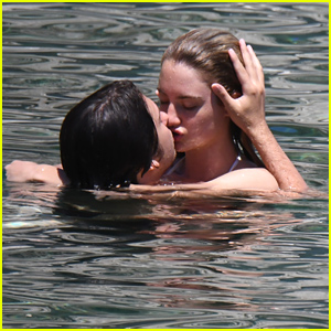 Nat Wolff Takes Swim With Girlfriend Grace Van Patten in Ischia