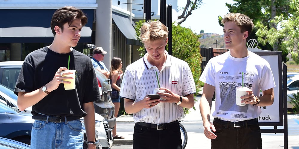 New Hope Club Grabs Lunch Together Out in LA Blake Richardson,