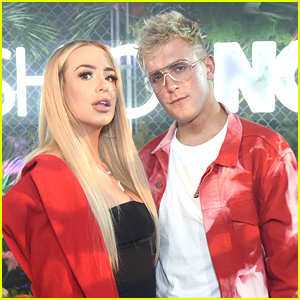 Tana Mongeau & Jake Paul Share Engagement Photos Featuring His Dog Thor