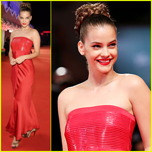 Barbara Palvin Turns Heads in Red Hot Dress at Venice Film Festival 2019