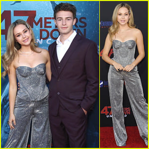 Brec Bassinger & Dylan Summerall Couple Up at '47 Meters Down: Uncaged' Premiere