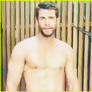 Liam Hemsworth Goes Shirtless for Workout - Watch!