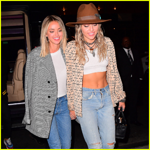 Miley Cyrus & Kaitlynn Carter Couple Up For VMAs After-Party