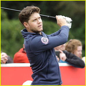 Niall Horan Hits The Green For Pro-Am Golf Tournament in Northern Ireland