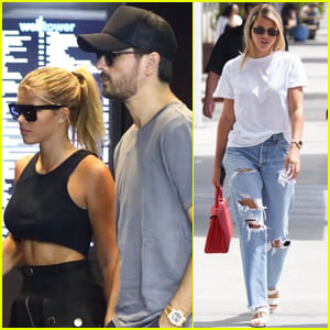 Sofia Richie Shows Off Toned Abs Shopping with Scott Disick