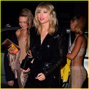 Taylor Swift Sports Black Sequin Outfit at MTV VMAs 2019 After-Party