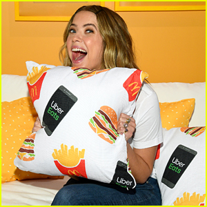 Ashley Benson Celebrates McDelivery Night In With McDonald's in NYC