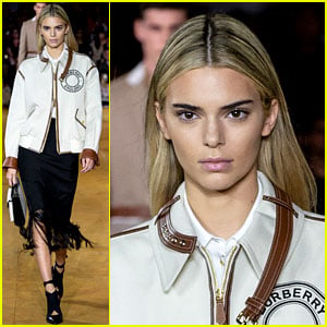 Kendall Jenner Shows Off New Hair Color at Burberry Show!