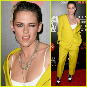 Kristen Stewart Makes a Funny Face for the Camera Arriving at Will Rogers Pioneer Dinner!