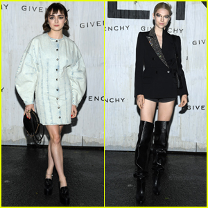 Maisie Williams & 'Euphoria's Hunter Schafer Arrive in Style for Givenchy Fashion Show