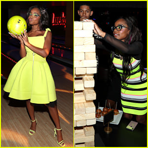Marsai Martin Rocks Two Neon Dresses For Her 15th Birthday Party