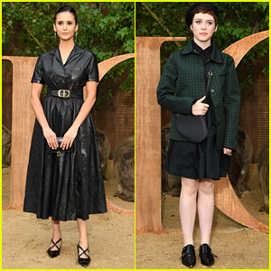 Nina Dobrev Shows Off Her Amazing Style at Christian Dior Fashion Show with Sophia Lillis